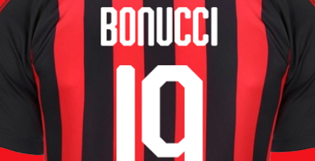 Пример шрифта AC Milan 18-19